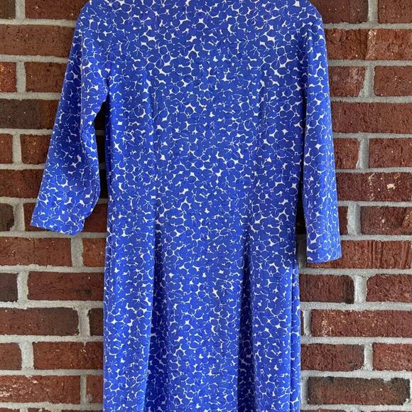 Mahi Gold Blue Floral Long Sleeve Dress | Size S - Picture 5 of 7